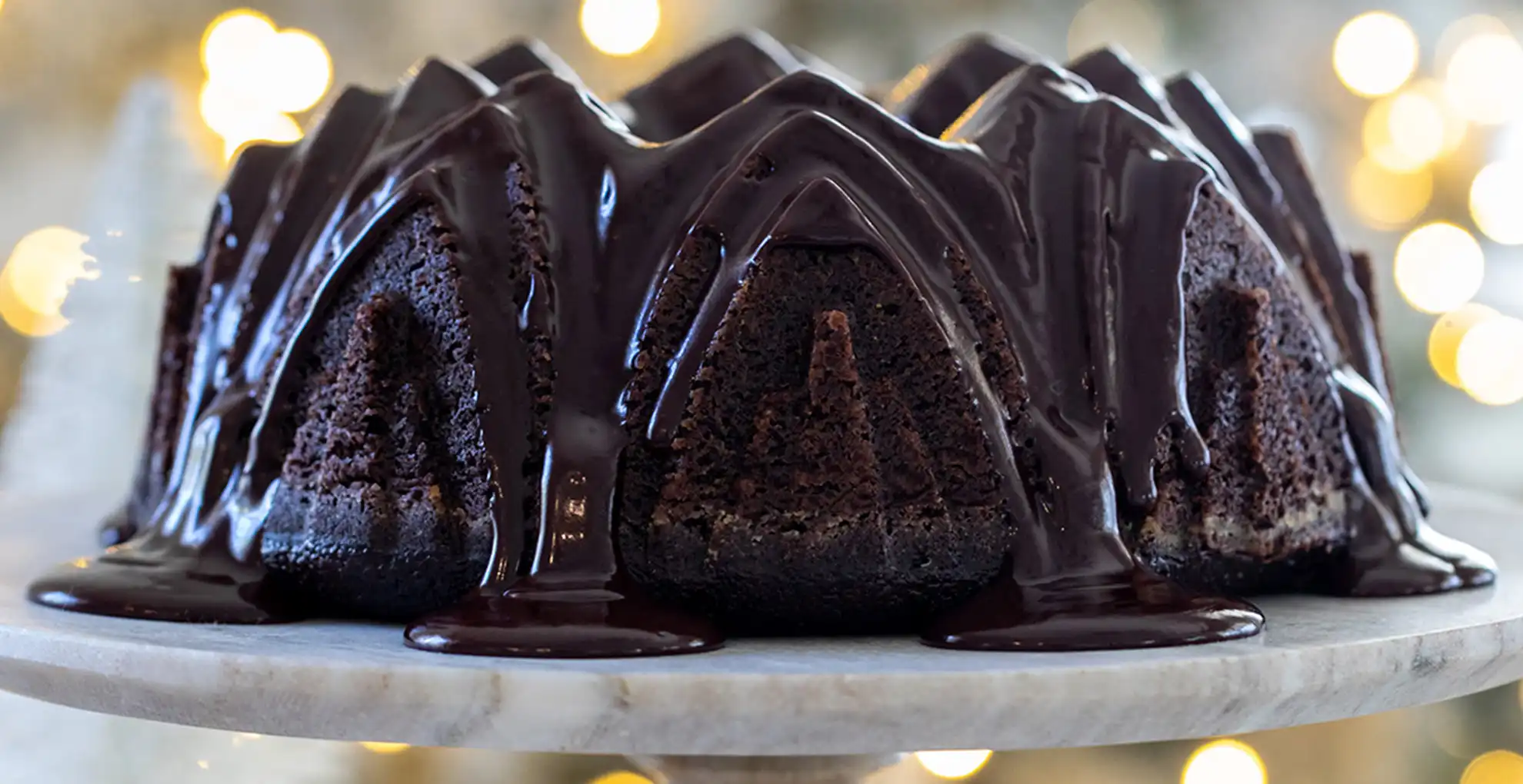 pinot noir cake on holder