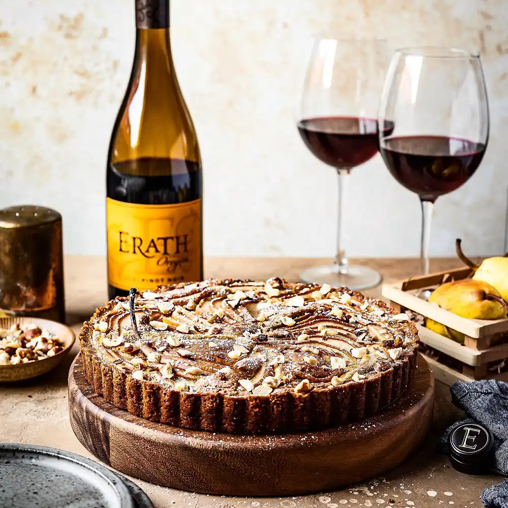 Pear Tart With Hazelnut Frangipane