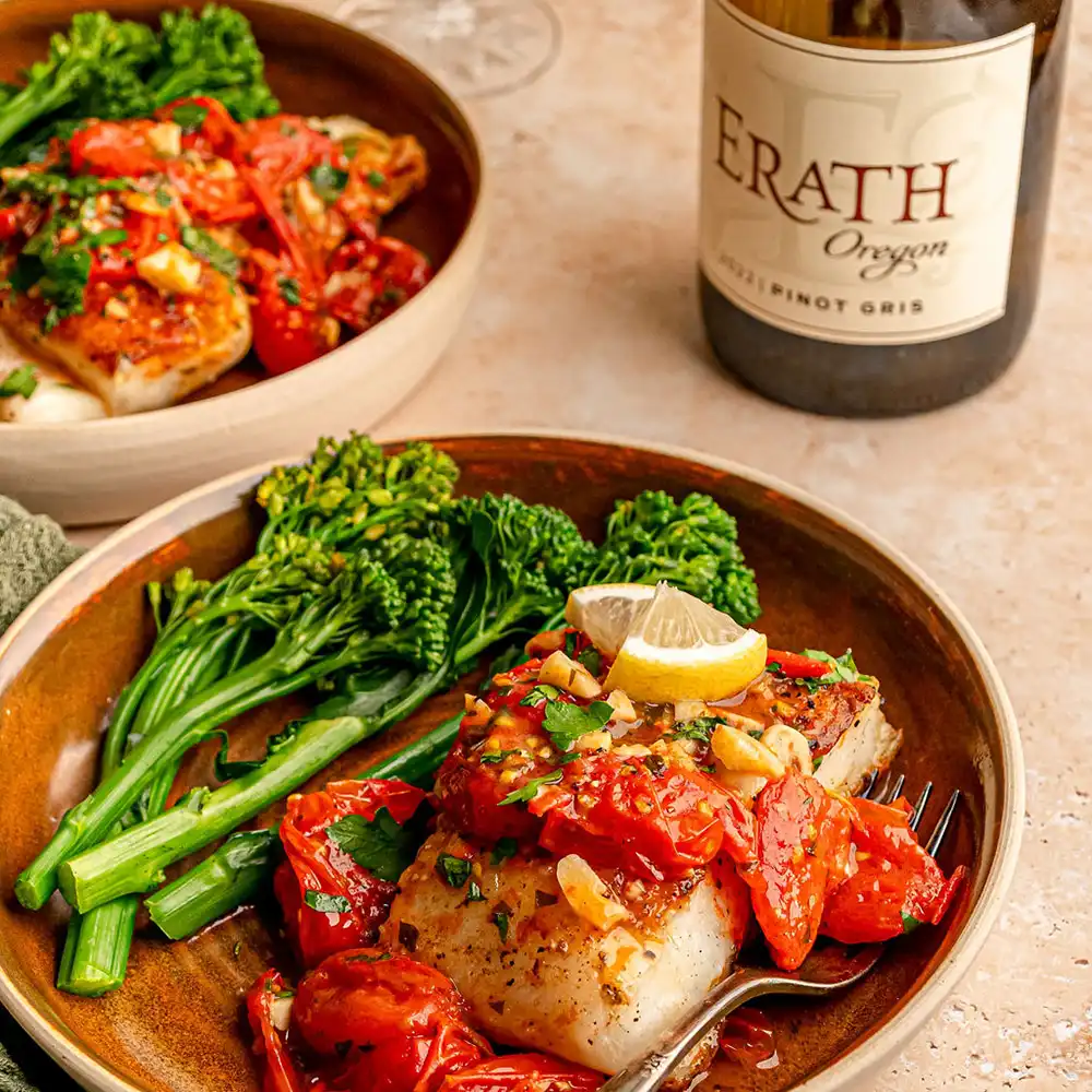 Sea Bass with Cherry Tomato Sauce