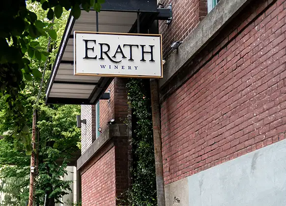 Erath Winery signage.