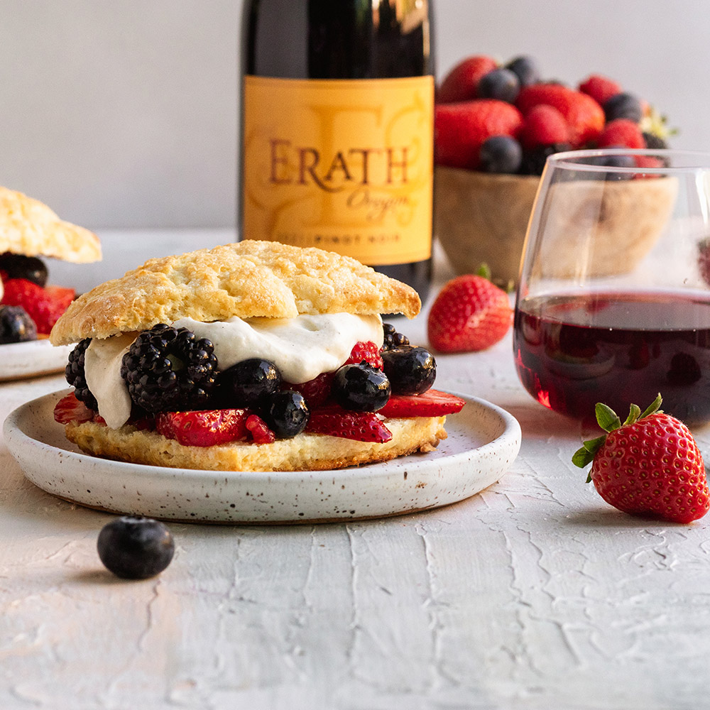 Berry Shortcake With Cardamom Whipped Cream