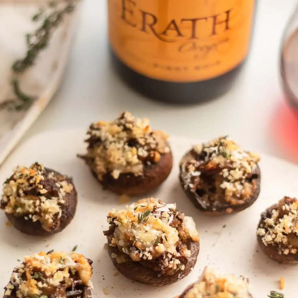 Cheesy Garlic Butter Stuffed Mushrooms
